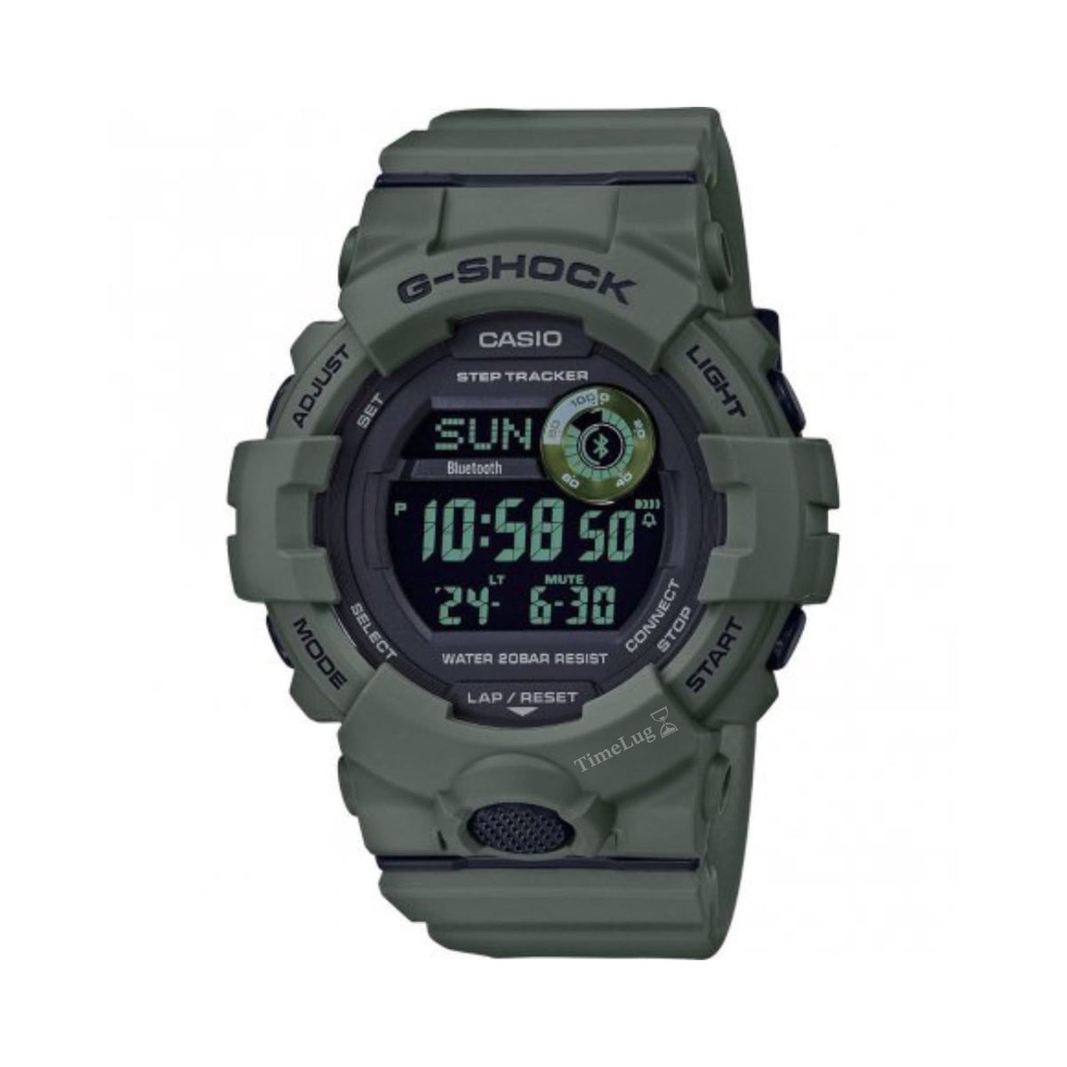 Casio G-Shock G-Square GBD-800UC-3ER Men’s Digital Sports Quartz Resin Military Green 48.6mm 20ATM Watch