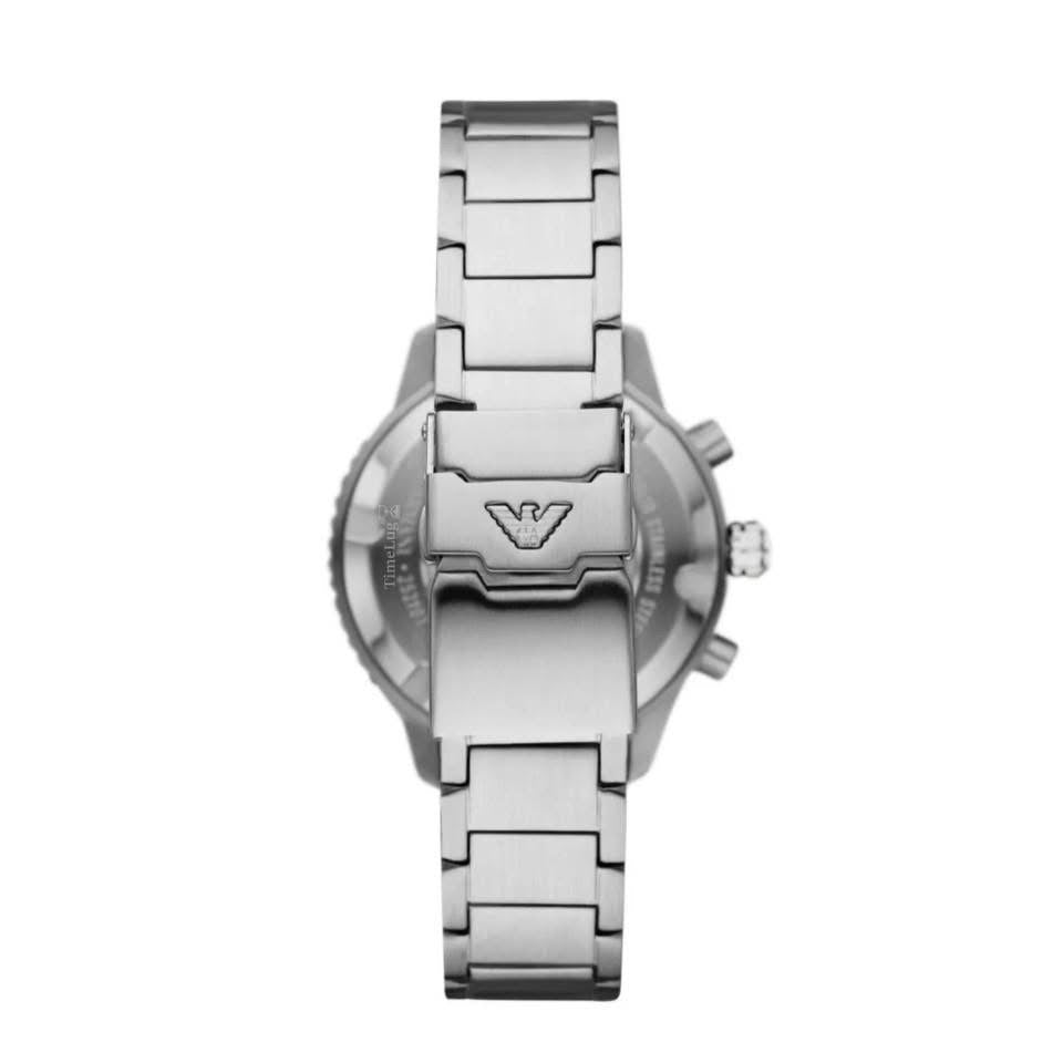 Emporio Armani AR11360 Men’s Diver Chronograph Quartz Stainless Steel Black Dial 43mm 10ATM Watch