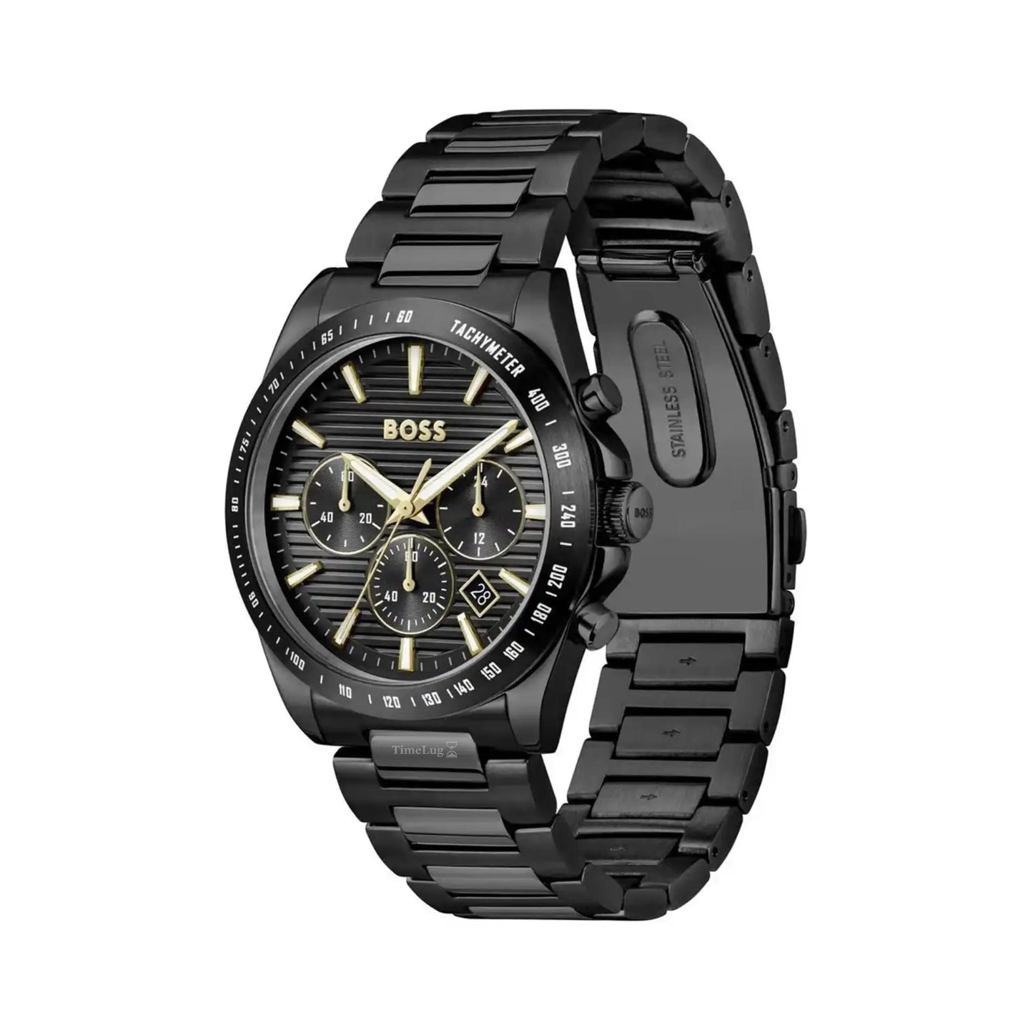 BOSS 1514291 Men’s Chronograph Quartz Black Dial Stainless Steel Watch