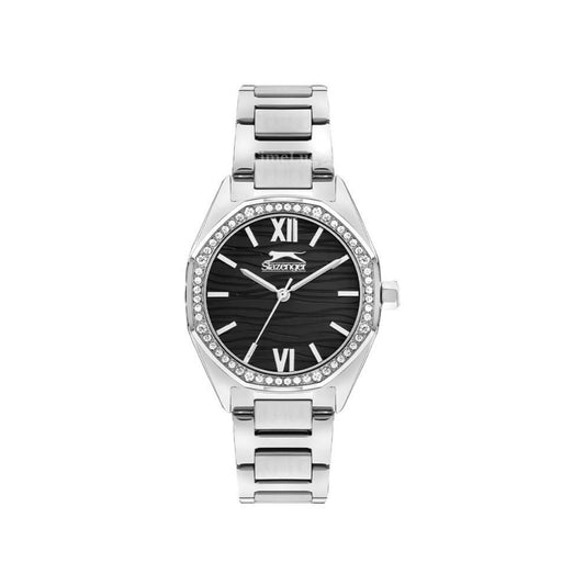 Slazenger SL.09.2301.3.04 Women’s Quartz Stainless Steel Black Dial Watch